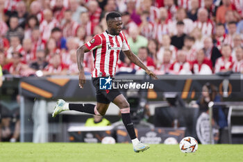 2024-10-24 - Inaki Williams of Athletic Club during the UEFA Europa League, League phase, Matchday 3 football match between Athletic Club and SK Slavia Praha on October 24, 2024 at San Mames in Bilbao, Spain - FOOTBALL - EUROPA LEAGUE - ATHLETIC CLUB V SLAVIA PRAHA - UEFA EUROPA LEAGUE - SOCCER