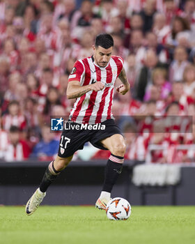 2024-10-24 - Yuri Berchiche of Athletic Club during the UEFA Europa League, League phase, Matchday 3 football match between Athletic Club and SK Slavia Praha on October 24, 2024 at San Mames in Bilbao, Spain - FOOTBALL - EUROPA LEAGUE - ATHLETIC CLUB V SLAVIA PRAHA - UEFA EUROPA LEAGUE - SOCCER