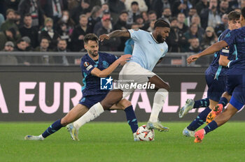 2024-11-07 - Lazio’s Nuno Tavares and Porto’s Alan Varela during the UEFA Europa League 2024-2025  football match between SS Lazio and FC Porto at the Olympic Stadium in Rome on November 07, 2024. - SS LAZIO VS FC PORTO - UEFA EUROPA LEAGUE - SOCCER