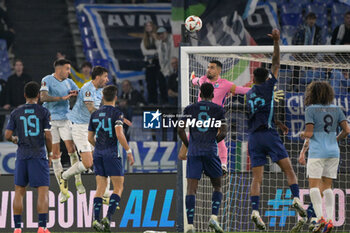 2024-11-07 - Lazio’s Alessio Romagnoli goal 1-0 during the UEFA Europa League 2024-2025  football match between SS Lazio and FC Porto at the Olympic Stadium in Rome on November 07, 2024. - SS LAZIO VS FC PORTO - UEFA EUROPA LEAGUE - SOCCER