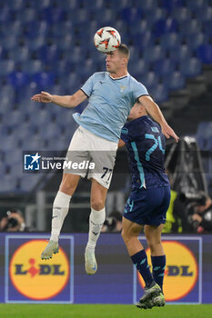 2024-11-07 - Lazio’s Adam Marusic during the UEFA Europa League 2024-2025  football match between SS Lazio and FC Porto at the Olympic Stadium in Rome on November 07, 2024. - SS LAZIO VS FC PORTO - UEFA EUROPA LEAGUE - SOCCER