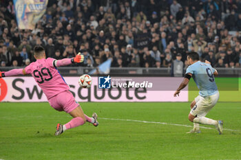 2024-11-07 - Lazio’s Pedro goal 2-1 during the UEFA Europa League 2024-2025  football match between SS Lazio and FC Porto at the Olympic Stadium in Rome on November 07, 2024. - SS LAZIO VS FC PORTO - UEFA EUROPA LEAGUE - SOCCER