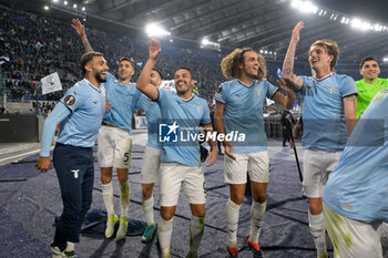 2024-11-07 - Lazio’s Pedro Lazio’s Taty Castellanos Lazio’s Matteo Guendouzi during the UEFA Europa League 2024-2025  football match between SS Lazio and FC Porto at the Olympic Stadium in Rome on November 07, 2024. - SS LAZIO VS FC PORTO - UEFA EUROPA LEAGUE - SOCCER