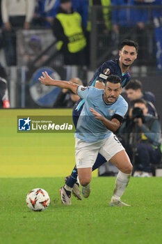 2024-11-07 - Lazio’s Pedro and Porto’s Stephen Eustaquio during the UEFA Europa League 2024-2025  football match between SS Lazio and FC Porto at the Olympic Stadium in Rome on November 07, 2024. - SS LAZIO VS FC PORTO - UEFA EUROPA LEAGUE - SOCCER