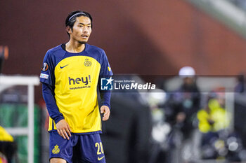 2024-11-07 - Koki Machida of Union Saint-Gilloise during the UEFA Europa League, League Phase, MD4 football match between Royale Union Saint-Gilloise and AS Roma on November 7, 2024 at King Baudouin Stadium in Brussels, Belgium - FOOTBALL - EUROPA LEAGUE - UNION SAINT GILLOISE V ROMA - UEFA EUROPA LEAGUE - SOCCER