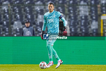 2024-11-07 - Anthony Moris of Union Saint-Gilloise during the UEFA Europa League, League Phase, MD4 football match between Royale Union Saint-Gilloise and AS Roma on November 7, 2024 at King Baudouin Stadium in Brussels, Belgium - FOOTBALL - EUROPA LEAGUE - UNION SAINT GILLOISE V ROMA - UEFA EUROPA LEAGUE - SOCCER