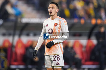 2024-11-07 - Enzo Le Fee of AS Roma during the UEFA Europa League, League Phase, MD4 football match between Royale Union Saint-Gilloise and AS Roma on November 7, 2024 at King Baudouin Stadium in Brussels, Belgium - FOOTBALL - EUROPA LEAGUE - UNION SAINT GILLOISE V ROMA - UEFA EUROPA LEAGUE - SOCCER