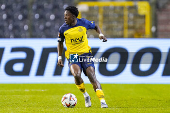 2024-11-07 - Mohammed Fuseini of Union Saint-Gilloise during the UEFA Europa League, League Phase, MD4 football match between Royale Union Saint-Gilloise and AS Roma on November 7, 2024 at King Baudouin Stadium in Brussels, Belgium - FOOTBALL - EUROPA LEAGUE - UNION SAINT GILLOISE V ROMA - UEFA EUROPA LEAGUE - SOCCER