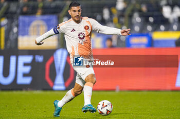 2024-11-07 - Lorenzo Pellegrini of AS Roma during the UEFA Europa League, League Phase, MD4 football match between Royale Union Saint-Gilloise and AS Roma on November 7, 2024 at King Baudouin Stadium in Brussels, Belgium - FOOTBALL - EUROPA LEAGUE - UNION SAINT GILLOISE V ROMA - UEFA EUROPA LEAGUE - SOCCER