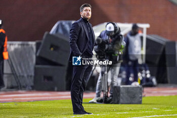 2024-11-07 - Coach Sebastien Pocognoli of Union Saint-Gilloise during the UEFA Europa League, League Phase, MD4 football match between Royale Union Saint-Gilloise and AS Roma on November 7, 2024 at King Baudouin Stadium in Brussels, Belgium - FOOTBALL - EUROPA LEAGUE - UNION SAINT GILLOISE V ROMA - UEFA EUROPA LEAGUE - SOCCER