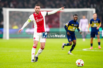 2024-11-07 - Branco van den Boomen of AFC Ajax during the UEFA Europa League, League Phase, MD4 football match between AFC Ajax and Maccabi Tel Aviv on November 7, 2024 at Johan Cruijff ArenA in Amsterdam, Netherlands - FOOTBALL - EUROPA LEAGUE - AJAX V MACCABI TEL AVIV - UEFA EUROPA LEAGUE - SOCCER