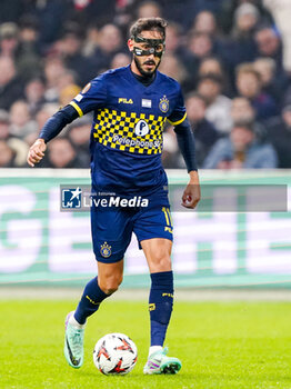 2024-11-07 - Sagiv Jehezkel of Maccabi Tel Aviv during the UEFA Europa League, League Phase, MD4 football match between AFC Ajax and Maccabi Tel Aviv on November 7, 2024 at Johan Cruijff ArenA in Amsterdam, Netherlands - FOOTBALL - EUROPA LEAGUE - AJAX V MACCABI TEL AVIV - UEFA EUROPA LEAGUE - SOCCER