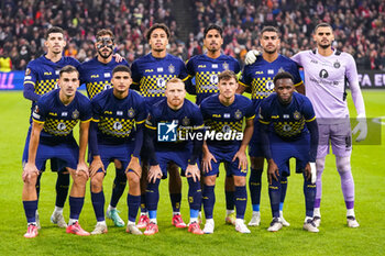 2024-11-07 - Team of Maccabi during the UEFA Europa League, League Phase, MD4 football match between AFC Ajax and Maccabi Tel Aviv on November 7, 2024 at Johan Cruijff ArenA in Amsterdam, Netherlands - FOOTBALL - EUROPA LEAGUE - AJAX V MACCABI TEL AVIV - UEFA EUROPA LEAGUE - SOCCER