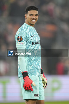 2024-11-07 - Rome Jayden Owuso Oruro goalkeeper of AZ during the UEFA Europa League, League Phase, MD4 football match between AZ Alkmaar and Fenerbahce on November 7, 2024 at AFAS Stadion in Alkmaar, Netherlands - FOOTBALL - EUROPA LEAGUE - AZ ALKMAAR V FENERBAHCE - UEFA EUROPA LEAGUE - SOCCER