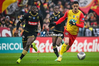 2024-01-07 - Youssouf FOFANA of Monaco and Florian SOTOCA of Lens during the French Cup, round of 64 football match between RC Lens and AS Monaco on January 7, 2024 at Bollaert-Delelis stadium in Lens, France - FOOTBALL - FRENCH CUP - LENS V MONACO - FRENCH CUP - SOCCER