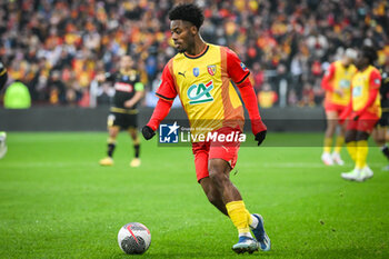 2024-01-07 - Elye WAHI of Lens during the French Cup, round of 64 football match between RC Lens and AS Monaco on January 7, 2024 at Bollaert-Delelis stadium in Lens, France - FOOTBALL - FRENCH CUP - LENS V MONACO - FRENCH CUP - SOCCER