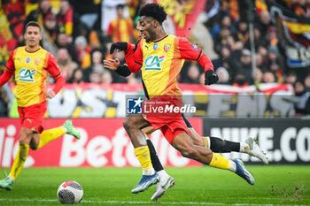 2024-01-07 - Elye WAHI of Lens during the French Cup, round of 64 football match between RC Lens and AS Monaco on January 7, 2024 at Bollaert-Delelis stadium in Lens, France - FOOTBALL - FRENCH CUP - LENS V MONACO - FRENCH CUP - SOCCER