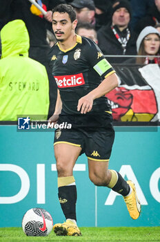 2024-01-07 - Wissam BEN YEDDER of Monaco during the French Cup, round of 64 football match between RC Lens and AS Monaco on January 7, 2024 at Bollaert-Delelis stadium in Lens, France - FOOTBALL - FRENCH CUP - LENS V MONACO - FRENCH CUP - SOCCER