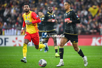 2024-01-07 - Angelo FULGINI of Lens and Thilo KEHRER of Monaco during the French Cup, round of 64 football match between RC Lens and AS Monaco on January 7, 2024 at Bollaert-Delelis stadium in Lens, France - FOOTBALL - FRENCH CUP - LENS V MONACO - FRENCH CUP - SOCCER