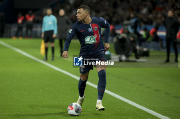 2024-02-07 - Kylian Mbappe of PSG during the French Cup, round of 16 football match between Paris Saint-Germain (PSG) and Stade Brestois 29 (Brest) on February 7, 2024 at Parc des Princes stadium in Paris, France - FOOTBALL - FRENCH CUP - PARIS SG V BREST - FRENCH CUP - SOCCER