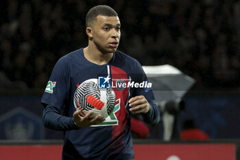 2024-02-07 - Kylian Mbappe of PSG during the French Cup, round of 16 football match between Paris Saint-Germain (PSG) and Stade Brestois 29 (Brest) on February 7, 2024 at Parc des Princes stadium in Paris, France - FOOTBALL - FRENCH CUP - PARIS SG V BREST - FRENCH CUP - SOCCER
