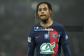 2024-02-07 - Bradley Barcola of PSG during the French Cup, round of 16 football match between Paris Saint-Germain (PSG) and Stade Brestois 29 (Brest) on February 7, 2024 at Parc des Princes stadium in Paris, France - FOOTBALL - FRENCH CUP - PARIS SG V BREST - FRENCH CUP - SOCCER