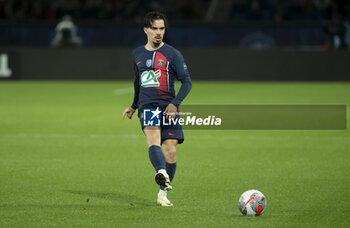 2024-02-07 - Vitinha of PSG during the French Cup, round of 16 football match between Paris Saint-Germain (PSG) and Stade Brestois 29 (Brest) on February 7, 2024 at Parc des Princes stadium in Paris, France - FOOTBALL - FRENCH CUP - PARIS SG V BREST - FRENCH CUP - SOCCER