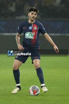 2024-02-07 - Lucas Beraldo of PSG during the French Cup, round of 16 football match between Paris Saint-Germain (PSG) and Stade Brestois 29 (Brest) on February 7, 2024 at Parc des Princes stadium in Paris, France - FOOTBALL - FRENCH CUP - PARIS SG V BREST - FRENCH CUP - SOCCER