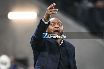2024-02-27 - Patrick VIEIRA of Strasbourg during the French Cup, Quarter-Finals football match between Olympique Lyonnais (Lyon) and RC Strasbourg on February 27, 2024 at Groupama stadium in Decines-Charpieu near Lyon, France - FOOTBALL - FRENCH CUP - LYON V STRASBOURG - FRENCH CUP - SOCCER
