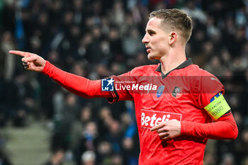 2024-02-29 - Benjamin BOURIGEAUD of Rennes celebrates his goal during the French Cup, Quarter-Finals football match between Le Puy Foot 43 Auvergne and Stade Rennais (Rennes) on February 29, 2024 at Geoffroy Guichard stadium in Saint-Étienne, France - FOOTBALL - FRENCH CUP - LE PUY V RENNES - FRENCH CUP - SOCCER