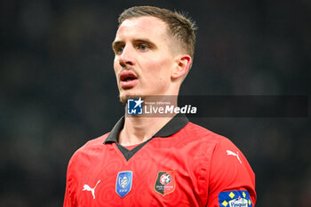 2024-02-29 - Benjamin BOURIGEAUD of Rennes during the French Cup, Quarter-Finals football match between Le Puy Foot 43 Auvergne and Stade Rennais (Rennes) on February 29, 2024 at Geoffroy Guichard stadium in Saint-Etienne, France - FOOTBALL - FRENCH CUP - LE PUY V RENNES - FRENCH CUP - SOCCER