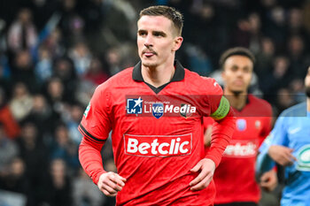 2024-02-29 - Benjamin BOURIGEAUD of Rennes celebrates his goal during the French Cup, Quarter-Finals football match between Le Puy Foot 43 Auvergne and Stade Rennais (Rennes) on February 29, 2024 at Geoffroy Guichard stadium in Saint-Etienne, France - FOOTBALL - FRENCH CUP - LE PUY V RENNES - FRENCH CUP - SOCCER
