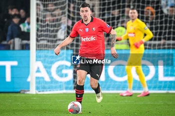 2024-02-29 - Baptiste SANTAMARIA of Rennes during the French Cup, Quarter-Finals football match between Le Puy Foot 43 Auvergne and Stade Rennais (Rennes) on February 29, 2024 at Geoffroy Guichard stadium in Saint-Etienne, France - FOOTBALL - FRENCH CUP - LE PUY V RENNES - FRENCH CUP - SOCCER