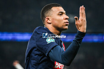 2024-03-13 - Kylian MBAPPE of PSG celebrates his goal during the French Cup, Quarter-final football match between Paris Saint-Germain and OGC Nice on March 13, 2024 at Parc des Princes stadium in Paris, France - FOOTBALL - FRENCH CUP - PARIS SG V NICE - FRENCH CUP - SOCCER