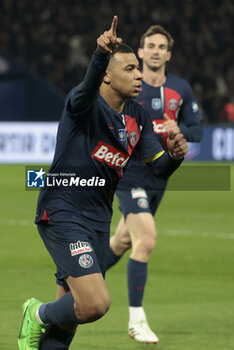 2024-03-13 - Kylian Mbappe of PSG celebrates his goal during the French Cup, Quarter-final football match between Paris Saint-Germain (PSG) and OGC Nice (OGCN) on March 13, 2024 at Parc des Princes stadium in Paris, France - FOOTBALL - FRENCH CUP - PARIS SG V NICE - FRENCH CUP - SOCCER