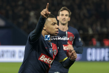 2024-03-13 - Kylian Mbappe of PSG celebrates his goal during the French Cup, Quarter-final football match between Paris Saint-Germain (PSG) and OGC Nice (OGCN) on March 13, 2024 at Parc des Princes stadium in Paris, France - FOOTBALL - FRENCH CUP - PARIS SG V NICE - FRENCH CUP - SOCCER