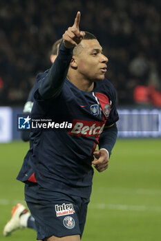 2024-03-13 - Kylian Mbappe of PSG celebrates his goal during the French Cup, Quarter-final football match between Paris Saint-Germain (PSG) and OGC Nice (OGCN) on March 13, 2024 at Parc des Princes stadium in Paris, France - FOOTBALL - FRENCH CUP - PARIS SG V NICE - FRENCH CUP - SOCCER