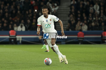 2024-03-13 - Khephren Thuram of Nice during the French Cup, Quarter-final football match between Paris Saint-Germain (PSG) and OGC Nice (OGCN) on March 13, 2024 at Parc des Princes stadium in Paris, France - FOOTBALL - FRENCH CUP - PARIS SG V NICE - FRENCH CUP - SOCCER