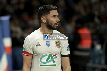 2024-03-13 - Morgan Sanson of Nice during the French Cup, Quarter-final football match between Paris Saint-Germain (PSG) and OGC Nice (OGCN) on March 13, 2024 at Parc des Princes stadium in Paris, France - FOOTBALL - FRENCH CUP - PARIS SG V NICE - FRENCH CUP - SOCCER