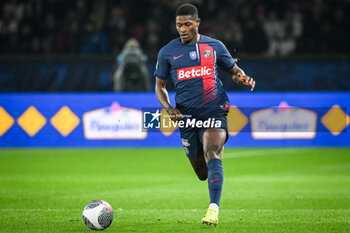 2024-03-13 - Nuno MENDES of PSG during the French Cup, Quarter-final football match between Paris Saint-Germain and OGC Nice on March 13, 2024 at Parc des Princes stadium in Paris, France - FOOTBALL - FRENCH CUP - PARIS SG V NICE - FRENCH CUP - SOCCER