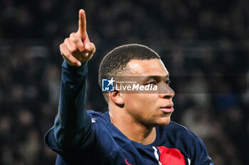 2024-03-13 - Kylian MBAPPE of PSG celebrates his goal during the French Cup, Quarter-final football match between Paris Saint-Germain and OGC Nice on March 13, 2024 at Parc des Princes stadium in Paris, France - FOOTBALL - FRENCH CUP - PARIS SG V NICE - FRENCH CUP - SOCCER