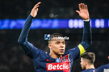 2024-03-13 - Kylian MBAPPE of PSG celebrates his goal during the French Cup, Quarter-final football match between Paris Saint-Germain and OGC Nice on March 13, 2024 at Parc des Princes stadium in Paris, France - FOOTBALL - FRENCH CUP - PARIS SG V NICE - FRENCH CUP - SOCCER