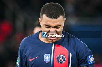 2024-03-13 - Kylian MBAPPE of PSG looks dejected during the French Cup, Quarter-final football match between Paris Saint-Germain and OGC Nice on March 13, 2024 at Parc des Princes stadium in Paris, France - FOOTBALL - FRENCH CUP - PARIS SG V NICE - FRENCH CUP - SOCCER