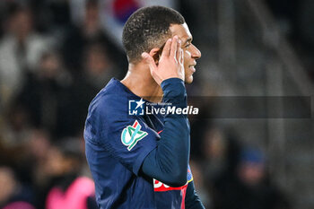 2024-03-13 - Kylian MBAPPE of PSG looks dejected during the French Cup, Quarter-final football match between Paris Saint-Germain and OGC Nice on March 13, 2024 at Parc des Princes stadium in Paris, France - FOOTBALL - FRENCH CUP - PARIS SG V NICE - FRENCH CUP - SOCCER