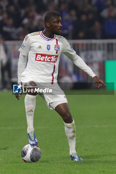 2024-04-02 - Clinton MATA of Lyon during the French Cup, Semi-final football match between Olympique Lyonnais and Valenciennes FC on April 2, 2024 at Groupama stadium in Decines-Charpieu near Lyon, France - FOOTBALL - FRENCH CUP - LYON V VALENCIENNES - FRENCH CUP - SOCCER