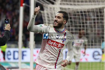 2024-04-02 - Rayan CHERKI of Lyon during the French Cup, Semi-final football match between Olympique Lyonnais and Valenciennes FC on April 2, 2024 at Groupama stadium in Decines-Charpieu near Lyon, France - FOOTBALL - FRENCH CUP - LYON V VALENCIENNES - FRENCH CUP - SOCCER