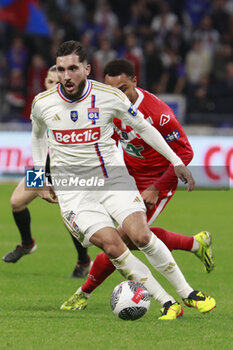 2024-04-02 - Rayan CHERKI of Lyon during the French Cup, Semi-final football match between Olympique Lyonnais and Valenciennes FC on April 2, 2024 at Groupama stadium in Decines-Charpieu near Lyon, France - FOOTBALL - FRENCH CUP - LYON V VALENCIENNES - FRENCH CUP - SOCCER