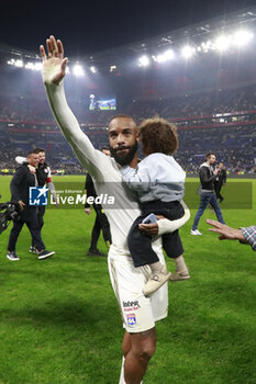 2024-04-02 - Alexandre LACAZETTE of Lyon during the French Cup, Semi-final football match between Olympique Lyonnais and Valenciennes FC on April 2, 2024 at Groupama stadium in Decines-Charpieu near Lyon, France - FOOTBALL - FRENCH CUP - LYON V VALENCIENNES - FRENCH CUP - SOCCER
