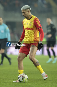 2024-01-14 - Facundo Medina of Lens during the French championship Ligue 1 football match between RC Lens and Paris Saint-Germain on January 14, 2024 at Stade Bollaert-Delelis in Lens, France - FOOTBALL - FRENCH CHAMP - LENS V PARIS SG - FRENCH LIGUE 1 - SOCCER