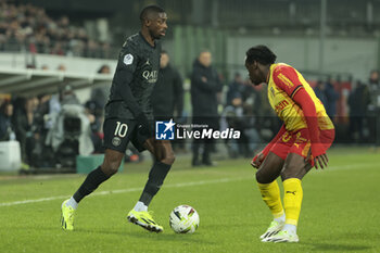 2024-01-14 - Ousmane Dembele of PSG during the French championship Ligue 1 football match between RC Lens and Paris Saint-Germain on January 14, 2024 at Stade Bollaert-Delelis in Lens, France - FOOTBALL - FRENCH CHAMP - LENS V PARIS SG - FRENCH LIGUE 1 - SOCCER